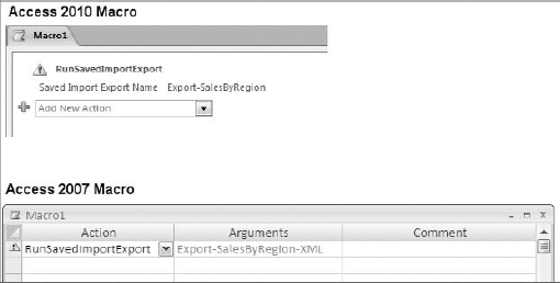 You can use the RunSavedImportExport macro action to automate the exporting of your XML data.