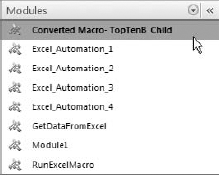 You can find your converted VBA code in the Modules collection of the Database window.