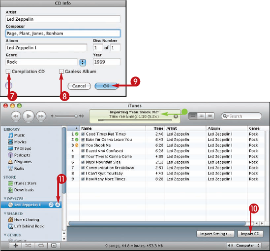 Add Your CDs to the iTunes Library