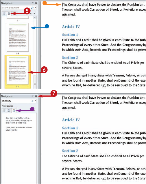 Navigate Long Documents with the Navigation Pane