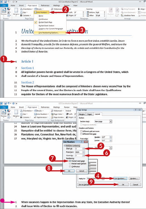 Change Numbering Increments