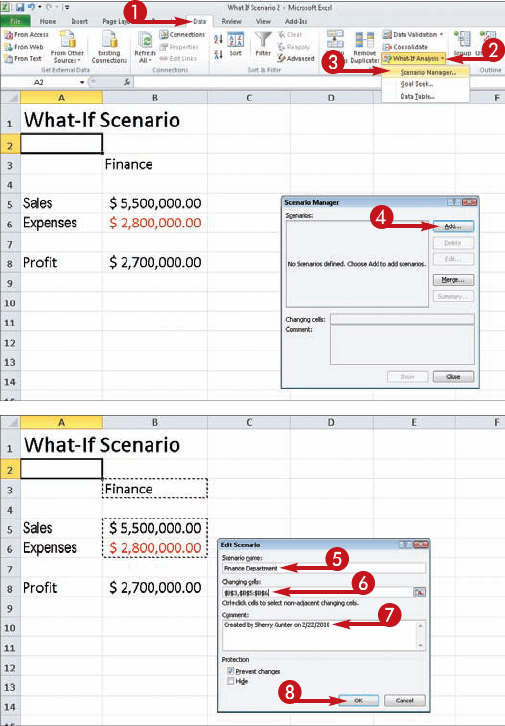 Establish What-If Scenarios