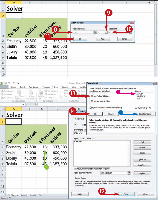 Define and Solve Problems with Solver