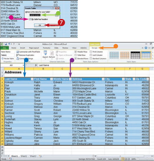 Create a Database Table