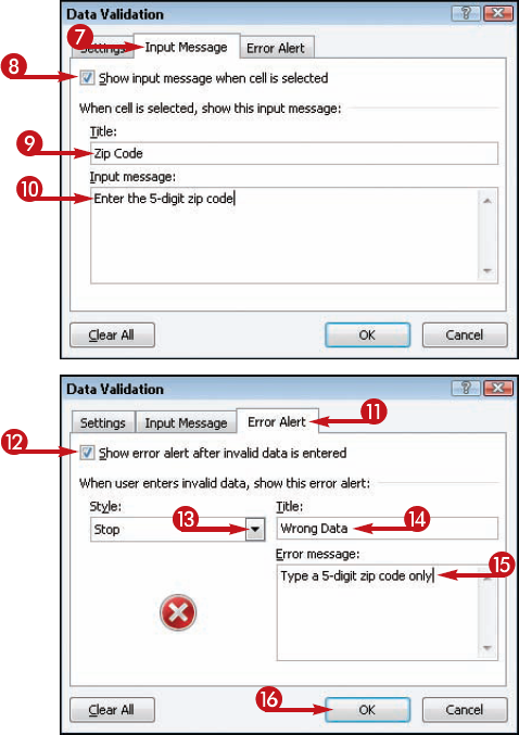 Restrict Cell Entries with Data-Validation Rules