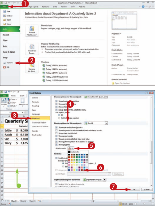 Change Gridline Color