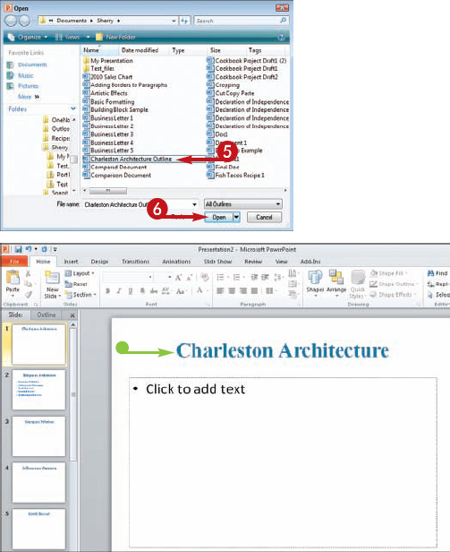 Convert a Word Document into a Presentation