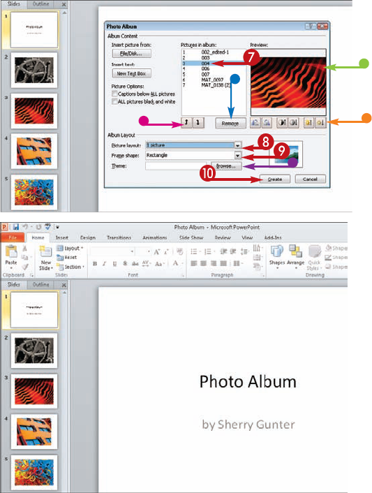 Create a Photo Album Presentation