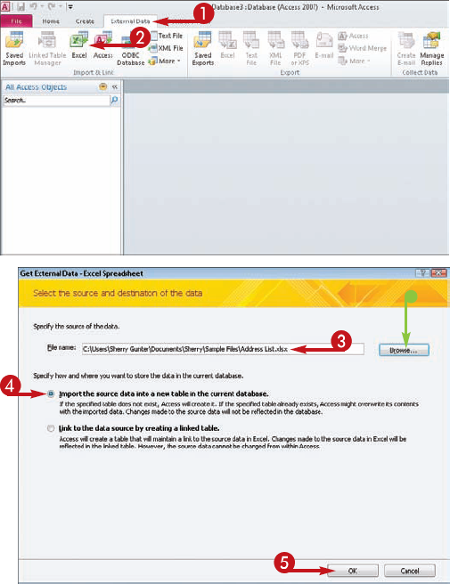 Import Data from Excel