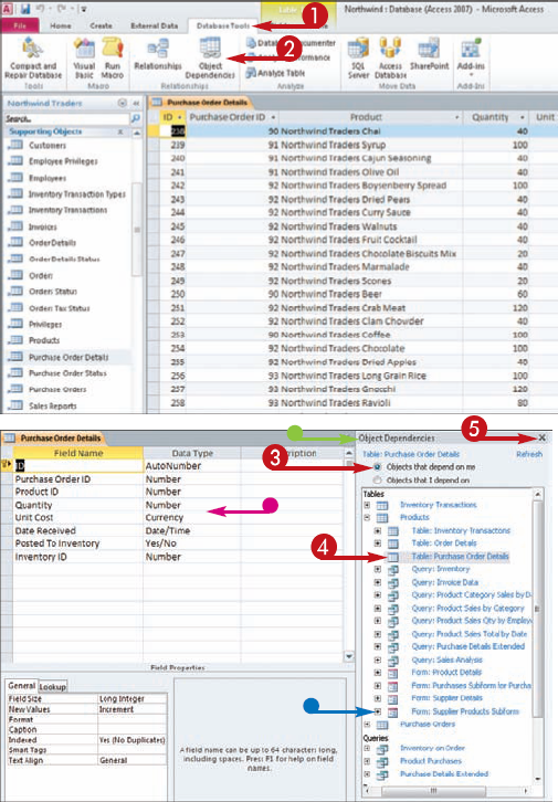 View Object Dependencies