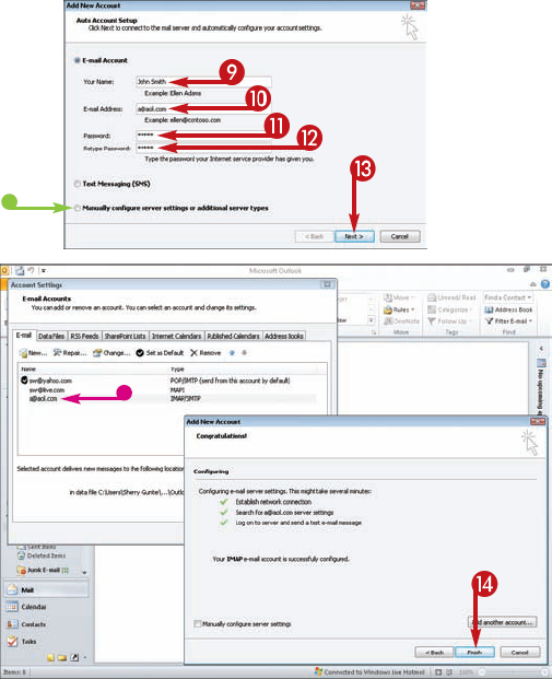 Add Multiple E-mail Accounts