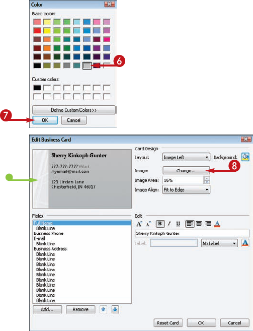 Create an Electronic Business Card