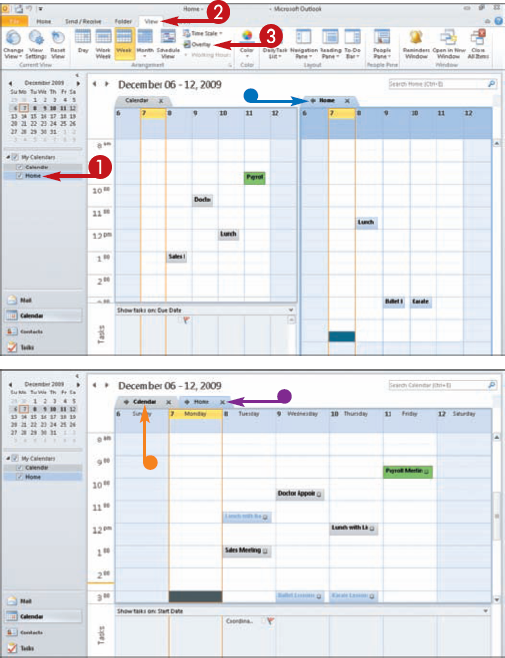 Overlay Two Calendars