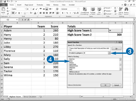 Create a Conditional Formula