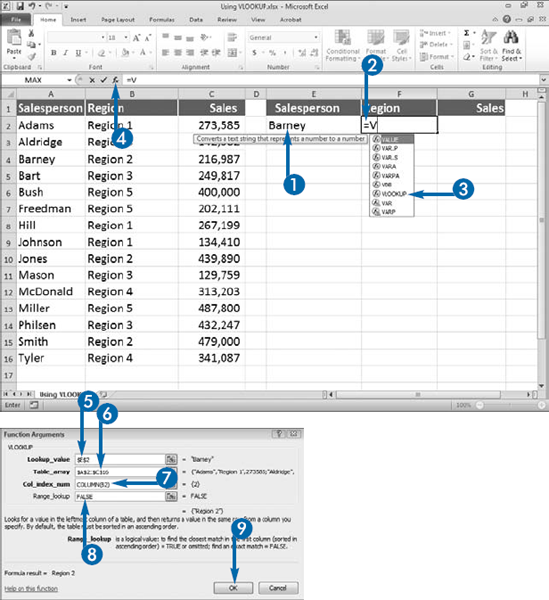 Using VLOOKUP