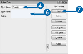 Enter Data with a Form