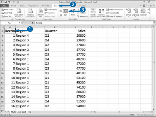 Perform MultiLevel Sorts