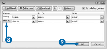 Perform MultiLevel Sorts