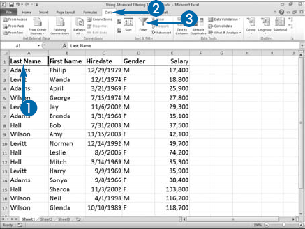 Perform Complex Filters