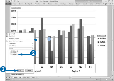 Filter a PivotChart