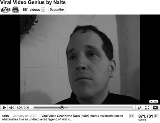 "The Author's "Viral Video Genius" spoofs a documentary interview of a self-important artist boasting of his viral-video success. When it was featured on YouTube's home page in 2007, those not watching the complete video took it seriously.
