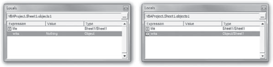 You can use the Locals window to help identify the object type that an Object variable will contain.