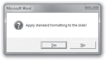 Adding an icon gives a message box greater visual impact.