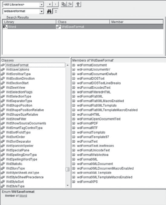 A Quick Way to See Objects and Their Constants