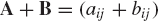 Matrix Addition