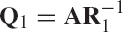 Important Identities for the QR Factors