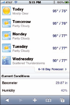 Detailed weather on Yahoo.com is just a tap away.