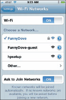 Checking out your Wi-Fi options.