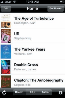 Tap to read a book in your Kindle library.