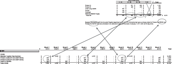 Accounts Payable Aging Translated into 13WCFM