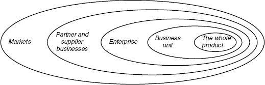 The product, service, or infrastructure ecosystem.