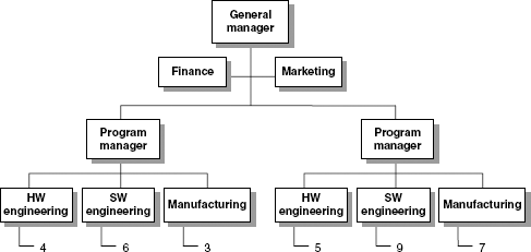 The program organization structure.