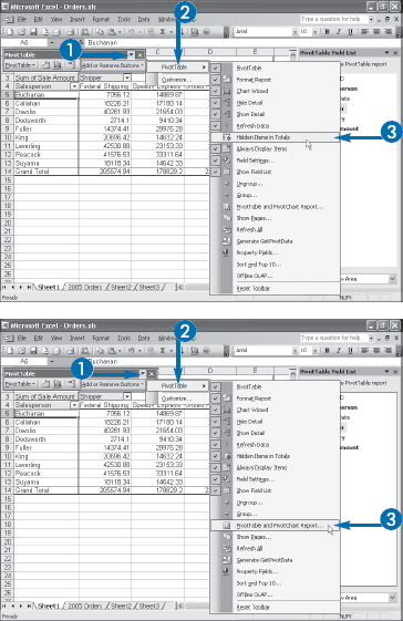 REMOVE A BUTTON FROM THE PIVOTTABLE TOOLBAR