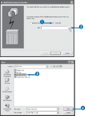 CONNECT TO A CUBE FILE