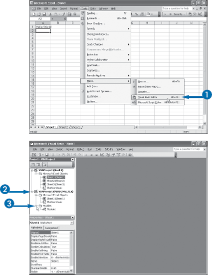 Open the Visual Basic Editor