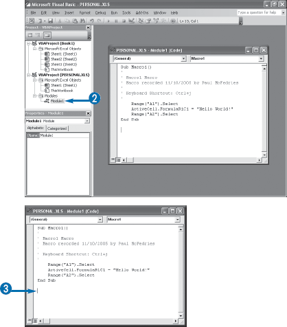 Add a Macro to a Module