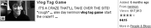 nerimon introduces YouTube to the Vlog Tag Game.