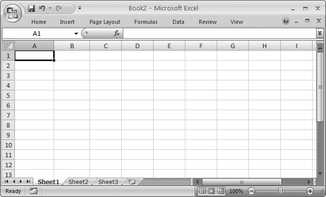 Do you want to use every square inch of screen space for your cells? You can collapse the ribbon (as shown here) by double-clicking any tab. Click a tab to pop it open temporarily, or double-click a tab to bring the ribbon back for good. And if you want to perform the same trick without raising your fingers from the keyboard, you can use the shortcut key Ctrl+F1.