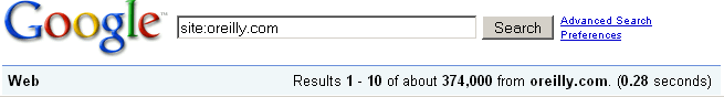 Estimating the size of a site