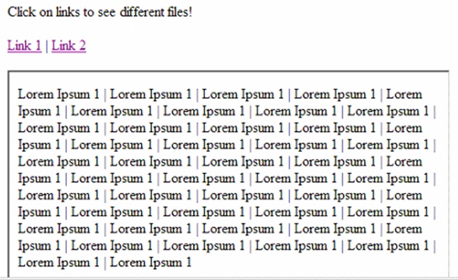 Iframe: Dynamic content example