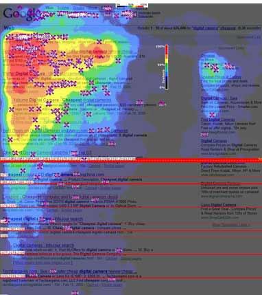 Enquiro eye-tracking results