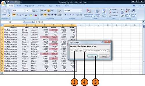 Set the Conditional Formatting