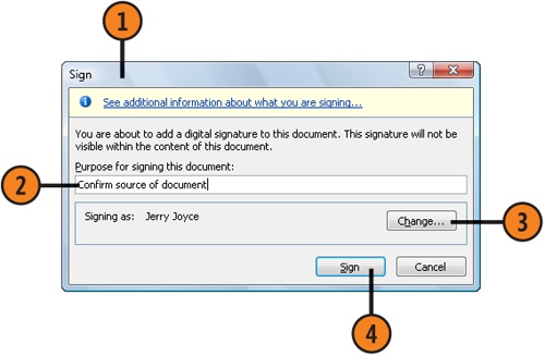 Attach a Digital Signature