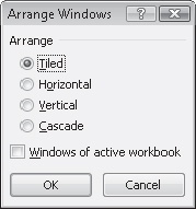 Arranging Multiple Workbook Windows