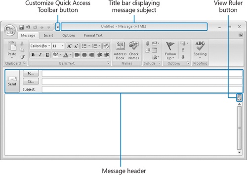 Working in the Message Window