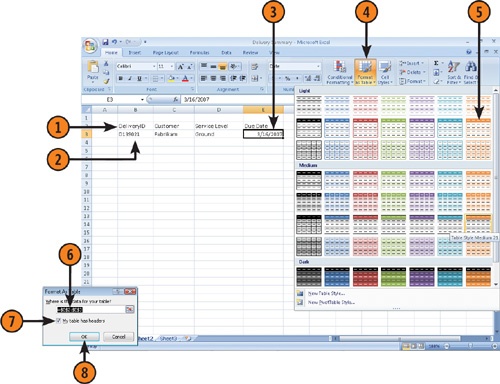 Create a Data Table